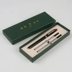 Бесплатная доставка роскошный металлический Ролик Шариковая ручка с мм 0,5 мм черные чернила пополнения шариковая ручка Ручки с надписью