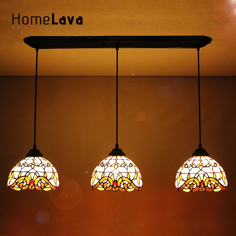 European Vintage Hand made Glass Pendant lights lamp dining room light lamp e27 110v/ 220v for home lighting decor