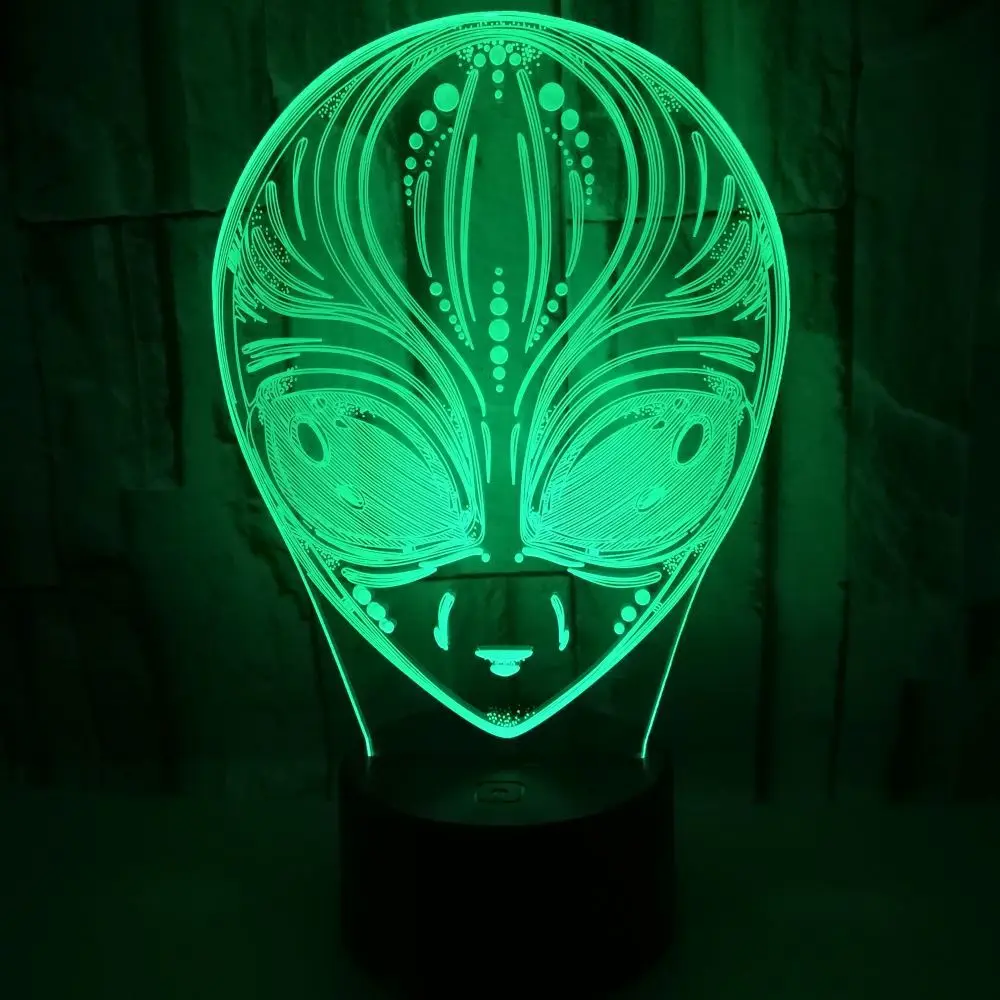 

Alien 3d Lamp Multi color Touch Led Visual Lighting Table Lamp Gift Atmosphere Customization Of 3d Small Table Lamps