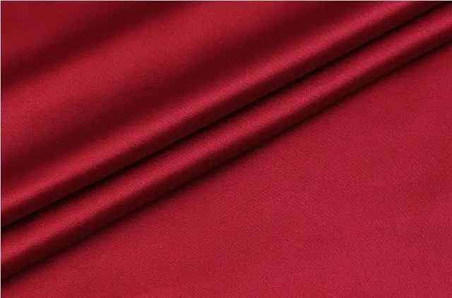 30mm wine red silk double sided satin fabric dress bedding cheongsam
