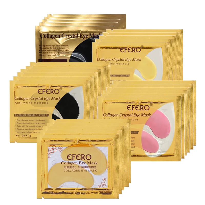 

EFERO Gold Collagen Eye Mask Patches for Eyes Mask Anti-puffiness Face Care Anti Aging Eye Bag Dark Circle Moisture Multi Style