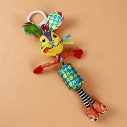 Гремящие детские мягкие колокольчиков плюшевые куклы постель с игрушкой подвесные игрушки-пищалки кровать автомобиля подвесное кольцо
