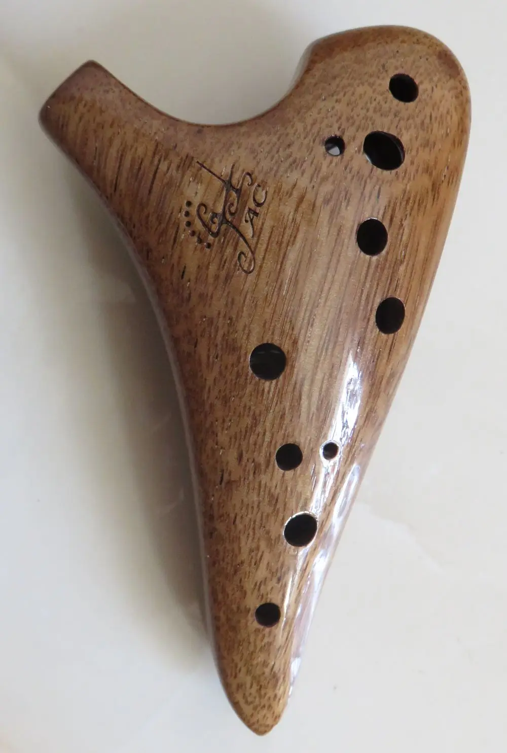 Музыкальный инструмент с 12 отверстиями древесина переменного тока ocarina elm alto C