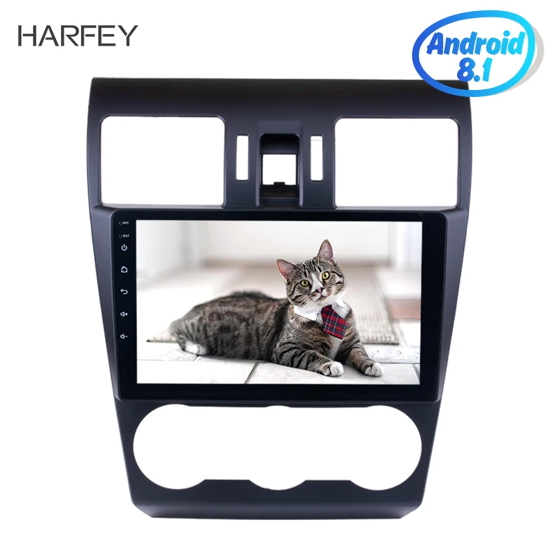 Best Harfey 1024*600 9inch Touchscreen for 2015 Subaru Forester Android 8.1 Radio GPS Navigation System Bluetooth Digital TV WIFI AUX