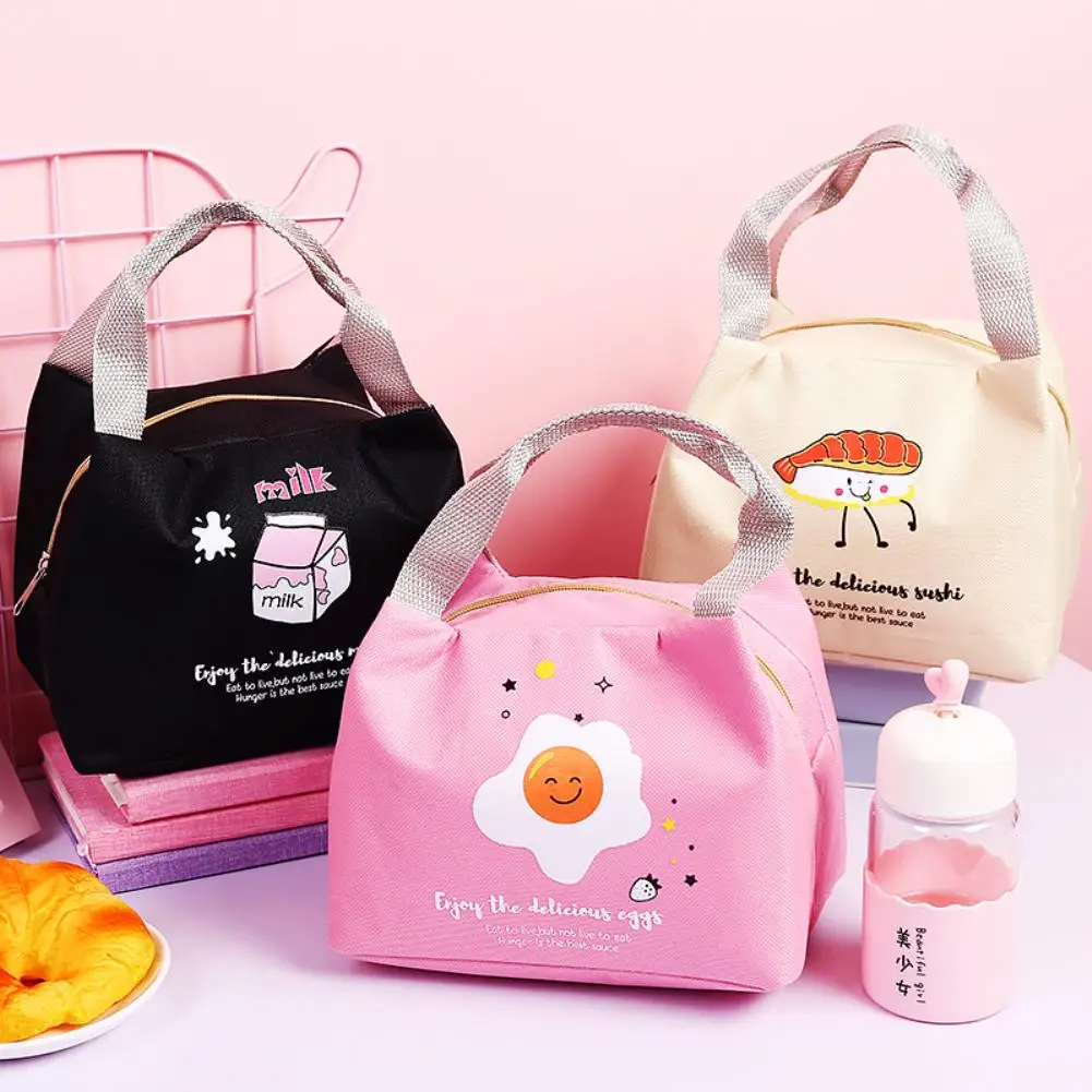 

New Arrival Portable Cat Dolphin Thermal Insulated Meal Bento Tote Lunch Bag Picnic Pouch