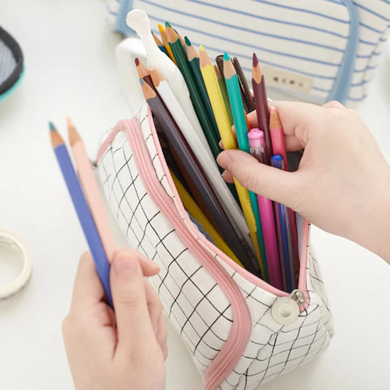 

Big Capacity Storage Pouch Marker Pen Pencil Case Stationery Bag for School Office Students XXM8