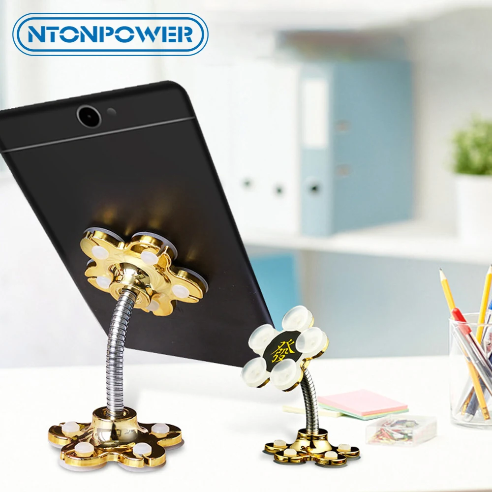 

NTONPOWER Phone stand Holder Suitable for Cars and Desk Double-Sided Suction Cup Adjustable Mobile Phone Holder Desk Phone Hold