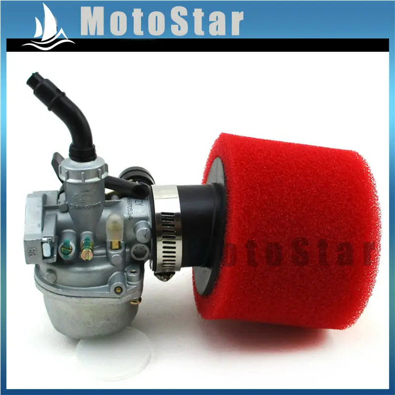 PZ19 19 мм карбюратор+ 35 мм красный воздушный фильтр для 50cc 70cc 90cc 110cc 125cc ATV Quad Грязь Яма велосипед