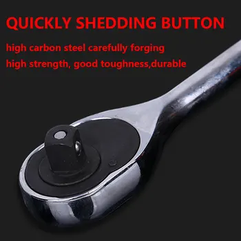 

12pcs 1/4-Inch ( 6.3MM ) Socket Wrench Set CR-V Drive Ratchet Wrench Spanner for Bicycle Motorcycle Car Repairing Tool Set