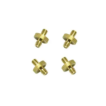 

1/4" Male Screw Adapter (Brass) for Camera Cage, Shoulder Rig, Tripod, Socket Studio, Lighting Equipment, LED Panel, GoPro- 4 Pa