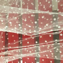 Цвет слоновой кости, чистый белый, черный, 165 см в ширину, 3 м/лот, Флокированный горошек, мягкий тонкий сетчатый тюль для свадебного платья, юбка-пачка, блузка, вуаль