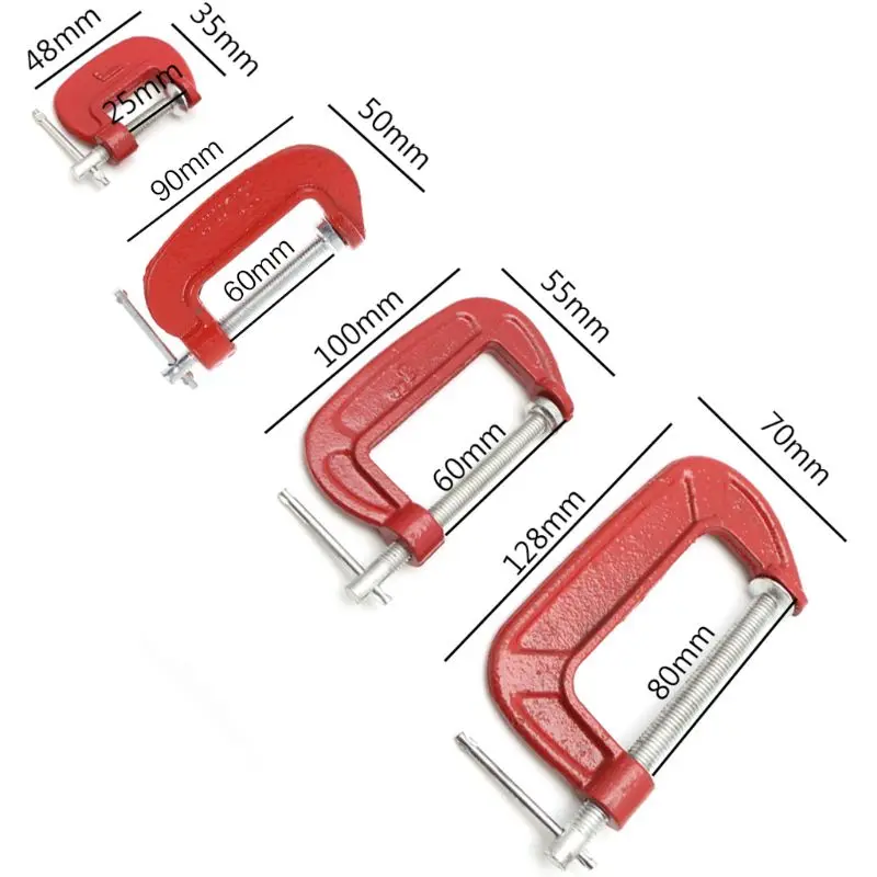 C зажим G Clamp Heavy Duty Metal Woodworks Handyman Carpenter Vise Grip Tool New|Крепления| |
