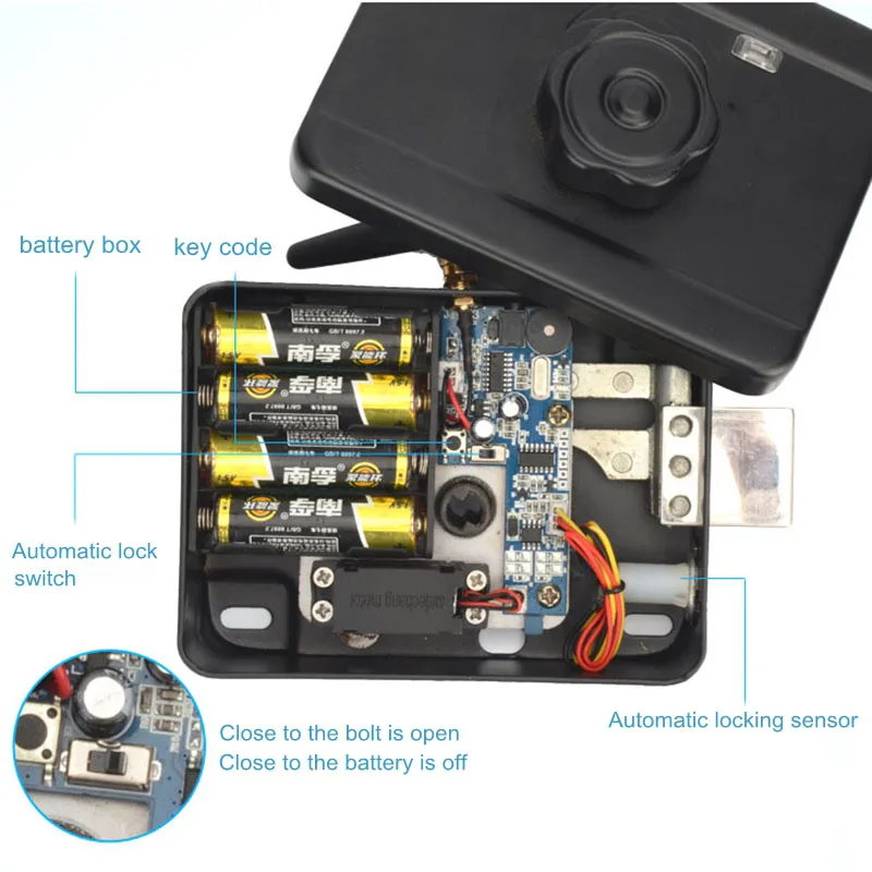 Intelligent Digital Door Lock Smart Anti-theft Locks with Keyless Entry Wireless Remote Control Code for Exterior Doors 7