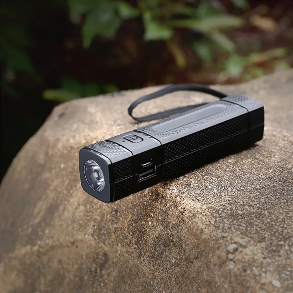 Wopow Power Bank 2600mAh With Compass LED Flashlight External Battery Fast Powerbank Portable Charger For Mobile Phones