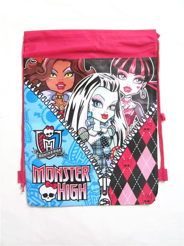 2 шт. Призрак для девочек Monster High двусторонняя печать нетканый мешок Луч порт шнурок сумки карандаш сумки