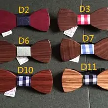 Новое поступление забавная индивидуальность мужчины для отдыха деревянный галстук бабочка хороший деревянный подарок на Рождество 100 шт/партия
