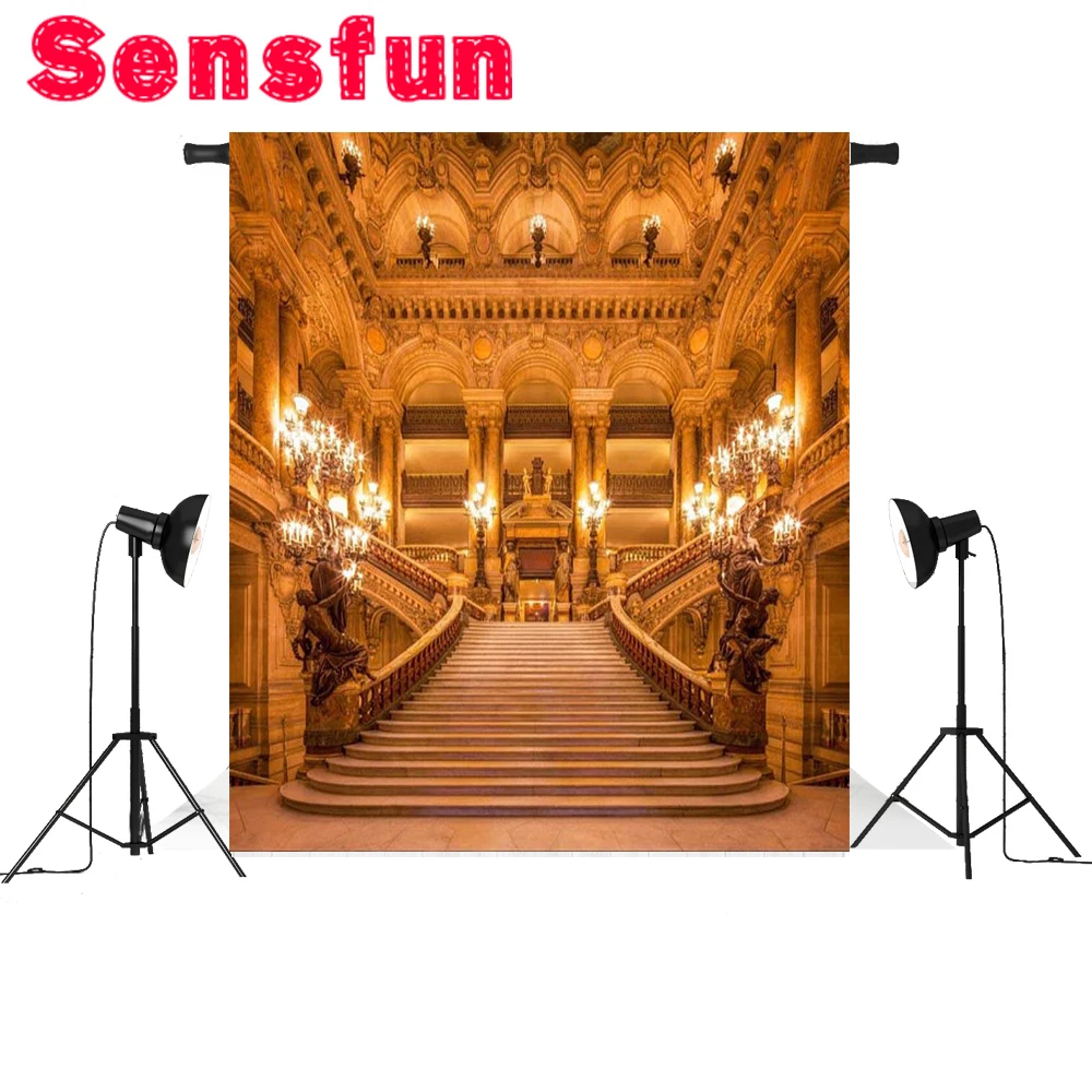 

Vinyl Photography Backdrop Beauty and Beast Castle Palace Computer Printed Photo Background for Party and photo studio