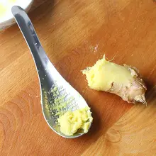 Cuchara tipo rallador de jengibre, utensilio de Metal, cuchara de té de jengibre, rallador de ajo, rallador de limón, nuevo