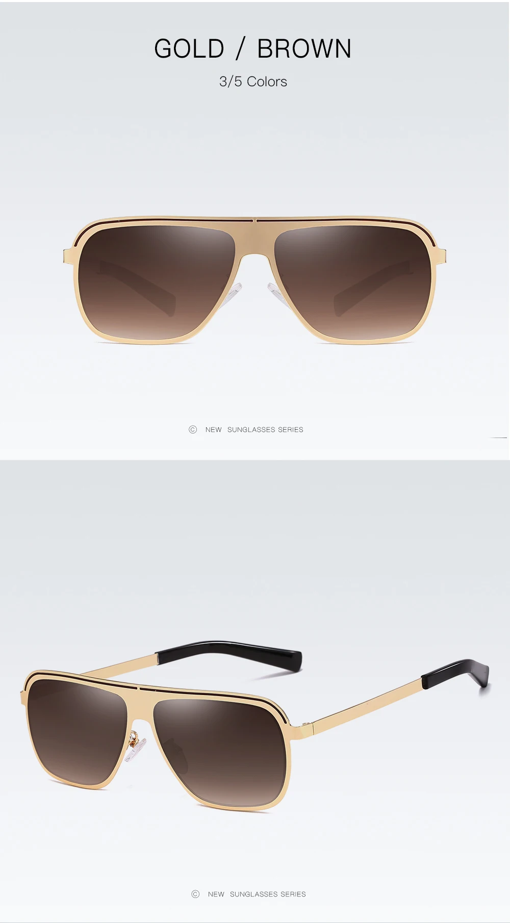 Классические прямоугольные мужские очки ночного видения новые модные брендовые металлические очки для вождения очки 9307CJ