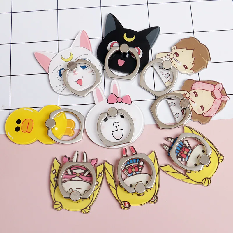 

Wholesales 30pcs/lot Luna cat Mobile Phone Holder Universal Phone Ring Holder Phone Stand Finger Ring Holder Tables for iPhone