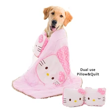 Dual-use Hello Kitty Pillow&quilt for Pet Dogs Cat Dog Bed House Accessories Rainbow Blanket Dog Large Pillow Pet Sofa Blanket Dual-use Hello Kitty Pillow&quilt for Pet Dogs Cat Dog Bed House Accessories Rainbow Blanket Dog Large Pillow Pet Sofa Blanket
