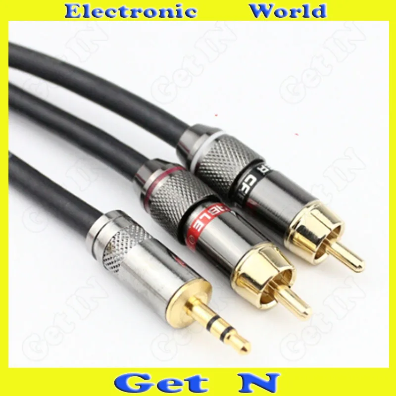

20pcs  1.5Meter 1-to-2 Enthusiast Audio Cable Adapter Connector Converting 3.5mm to Dual RCA 3.5 AV Cable
