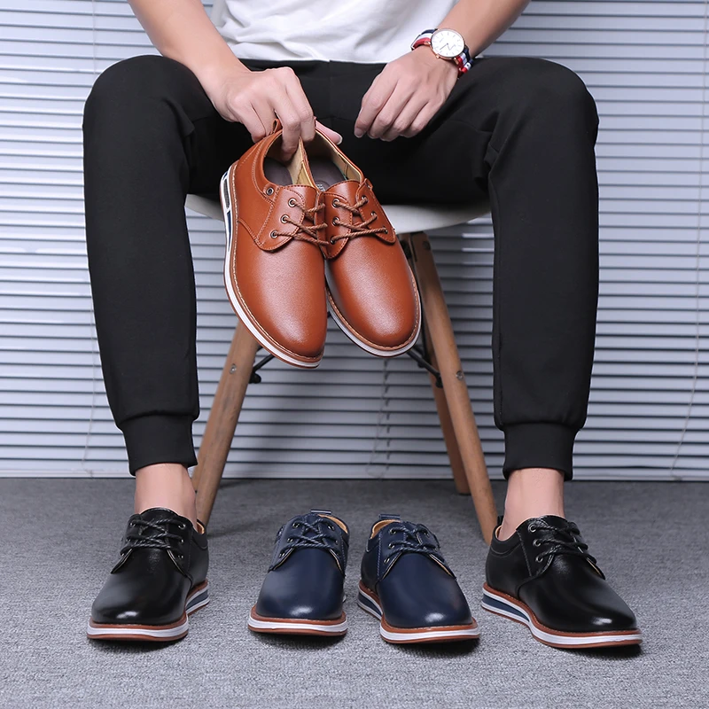 gentleman men formal leather shoes italian elegant dress male footwear trend business oxford shoes for men comfortable work flat