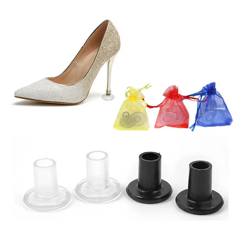 

1 Pair High Heel Protectors Anti-slip Stop Sinking Stiletto PVC High Heel Cover Shoes Woman zapatos de mujer Wholesale