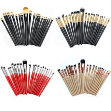 20PC Makeup Brushes Sets Kit Eyeshadow Eyelash Lip Foundation Powder Eye Shadow Brow Eyeliner Cosmetic Make Up Brush Beauty Tool