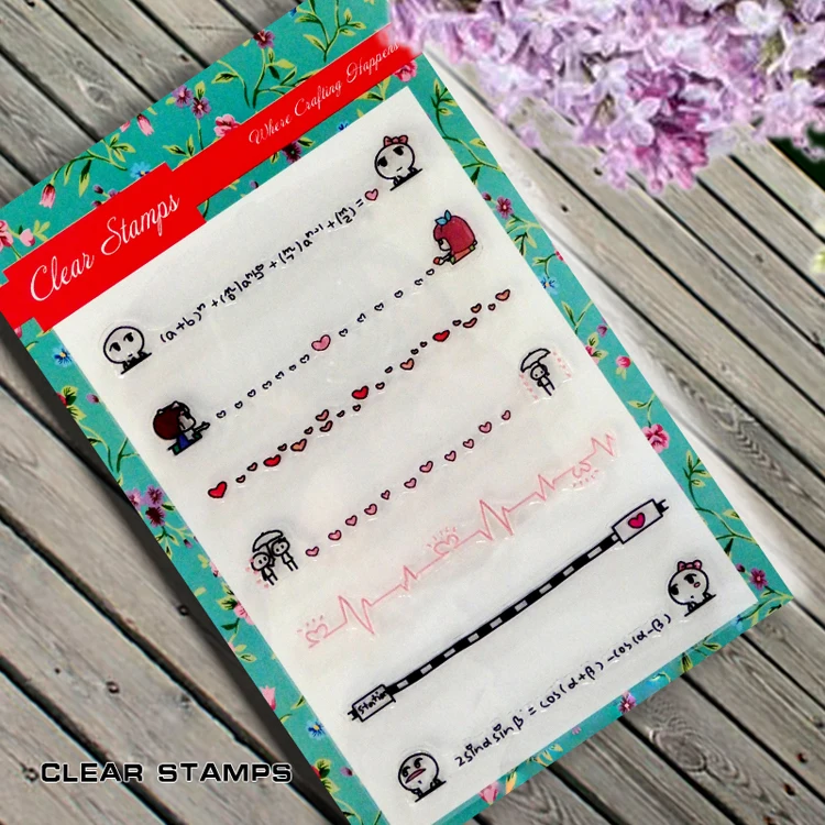 

layout design lace Transparent Clear Silicone Stamp Seal for DIY scrapbooking photo album clear stamp christmas gift NIL055