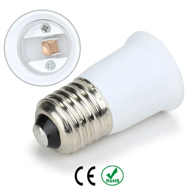 

100pcs/lot E27 To E27 LED Extender Lamp Holder Base Bulb Extend Extension Socket Adapter Converter