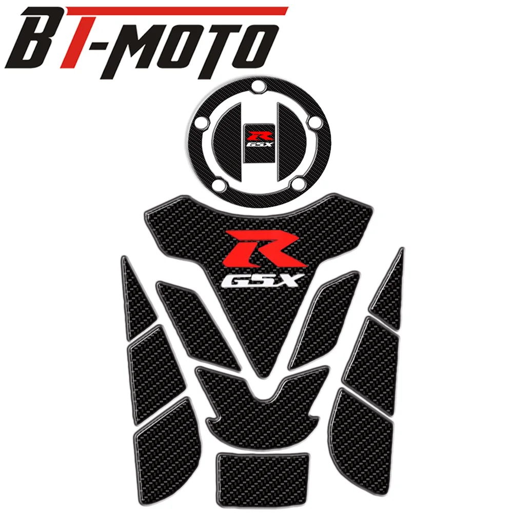 

3D carbon fiber motorcycle tank fish bone decoration stickers Fit for Suzuki GSXR 600 750 1000 K1 K3 K4 K5 K6 K7 K8 K9