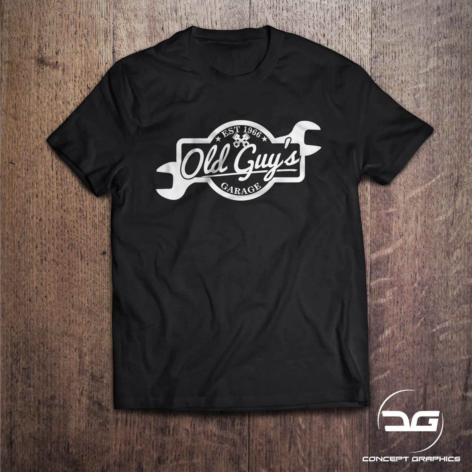 2019 Summer New Cool Tee Shirt Old Guys Garage Novelty Mechanics JDM