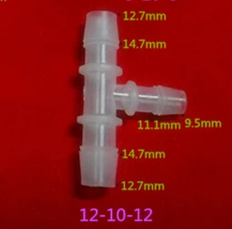 12-10-12мм пластиковый шланг редукционный соединитель фиттинги для пластиковых труб
