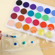 Твердые акварельные краски 28 36 цветов эскиз торт набор детей прозрачные акварельные краски, художественные принадлежности