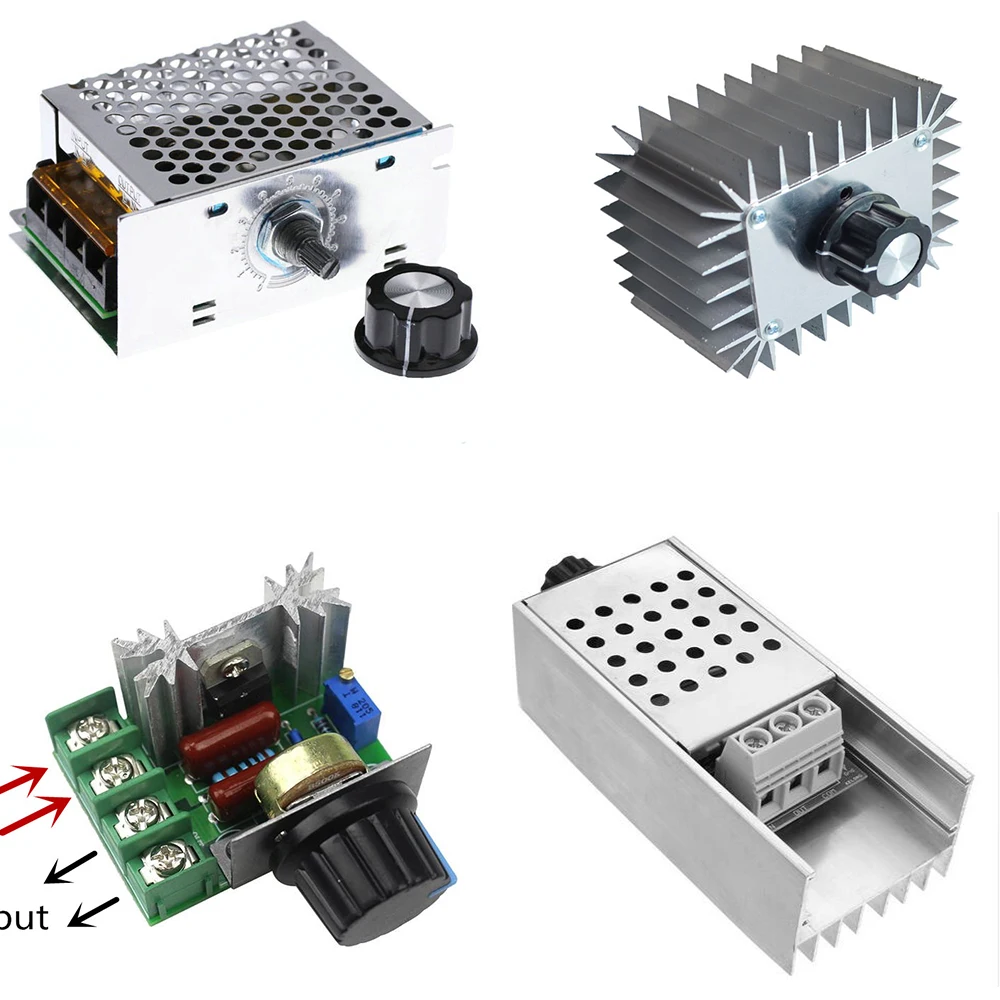 AC 220V 2000W/4000W/5000W/10000W SCR регулятор напряжения Диммеры Регулятор скорости