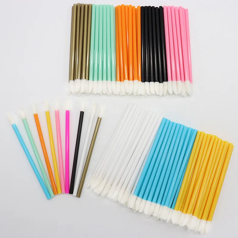 

Wholesale 50 PCS Disposable Lip Brush Women Accessories Corlorful Gloss Wands Applicator Perfect Best Make Up Tool