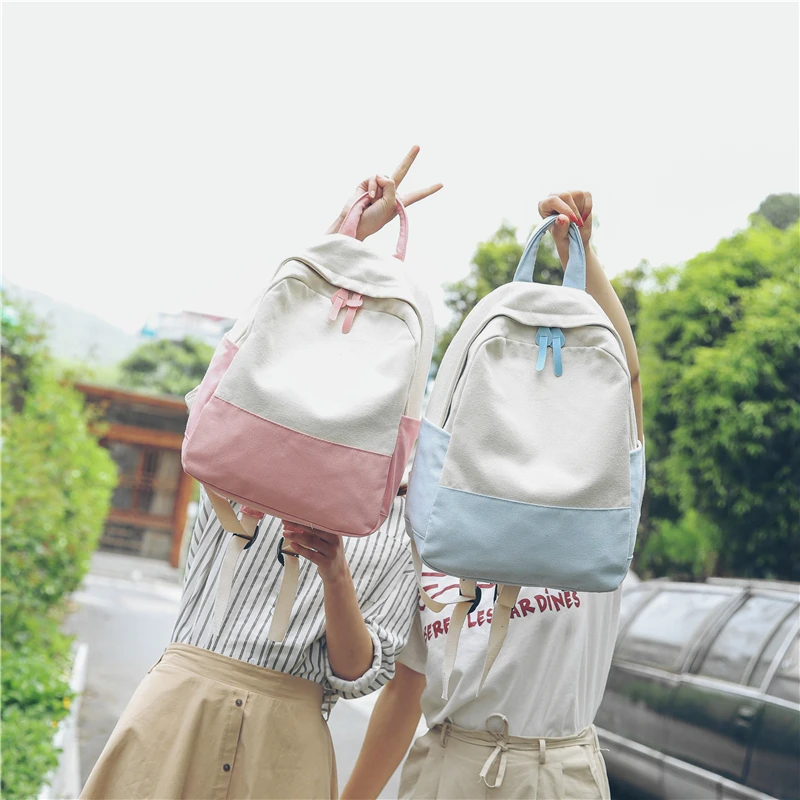 Harajuku модные школьные рюкзаки для девочек-подростков холщовый женский рюкзак для ноутбука женский милый стиль рюкзак, повседневные сумки