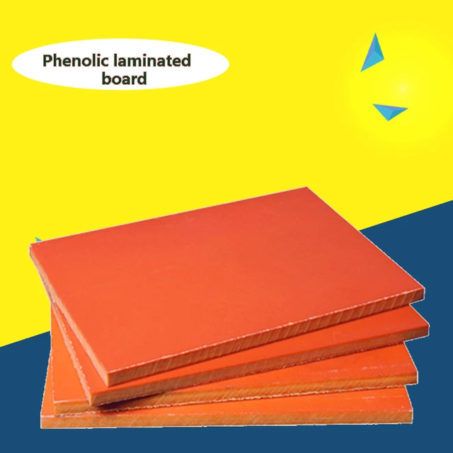 Phenolic Laminated Papan Oranye Merah Isolasi Listrik Papan Plastik Kustomisasi & Cutting Engraving Pengolahan Isolasi