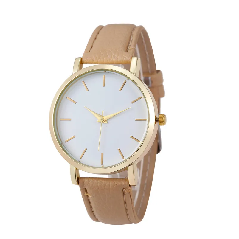 Women's watches brand luxury fashion ladies watch Brand Gold leather watch strap Wrist Watches clock relogio feminino M16 (2)