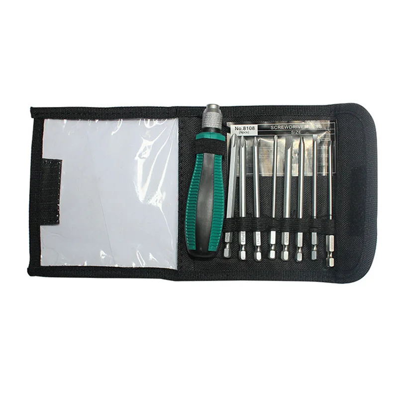

9pcs Precision Screwdriver Set Slotted Bit with Magnetic Multitool Home Appliances Repair Hand Tools _WK