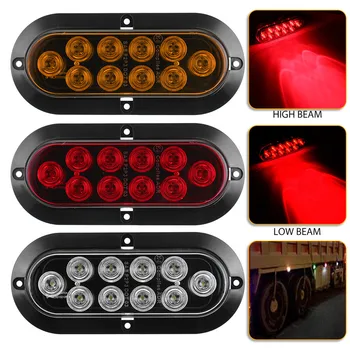 

2Pcs 12V led Warning light Car Truck Backup Reverse Light Rear Tail Stop light Trailer LED Turn lamp