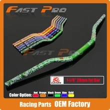 Мотоцикл мотокросса грязный мотоцикл алюминиевый 1 1/" 28 мм руль ручки трубы толстый руль для KX KXF KLX125 200 250 450 Байк