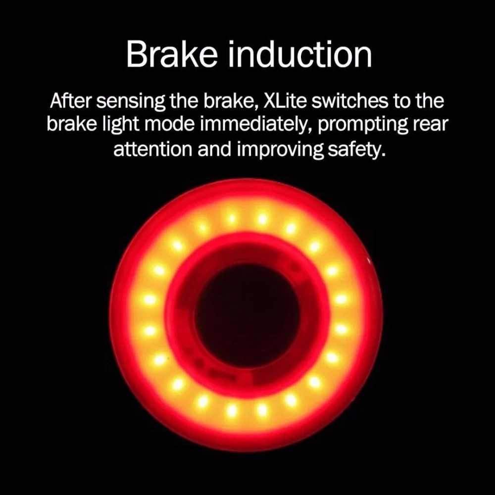 Cheap 2019 XLITE100 Bicycle Flashlight Bike Rear Light Auto Start/Stop Brake Sensing IPx6 Waterproof LED Charging Cycling Taillight 2 Cheap 2019 XLITE100 Bicycle Flashlight Bike Rear Light Auto Start/Stop Brake Sensing IPx6 Waterproof LED Charging Cycling Taillight 2