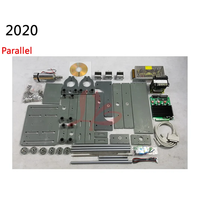 

Cheap diy pcb engraving machine desktop cnc wood router 2020 wirh Parallel port 300w spindle