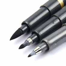 3 шт тонкое волокно Китайская японская ручка-кисть для каллиграфии Большой/средний/маленький для каллиграфии подписи номинантов живопись