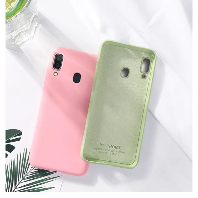 Discount 200pcs/lot Liquid silicone Phone Case For Samsung Galaxy A10 A20 A30 A40 A50 A60 A70 A80 A90 M10 M20 M30 TPU Back Cover 5