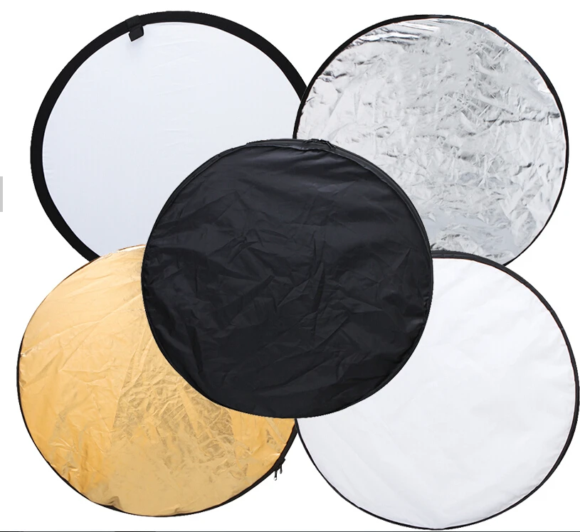 

Free shipping 5 in 1 110cm 43" Portable Collapsible Light Round Photography Reflector for Studio Multi Photo Disc+FREESHIPPING