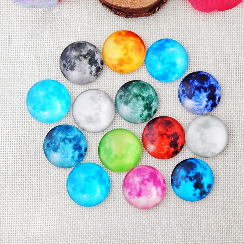 

Free Shipping Wholesale 100pcs/lot Mix colors Multi-size Round Shape Flatback Glass Beads Art DIY Phone Case Decoration WYQ07
