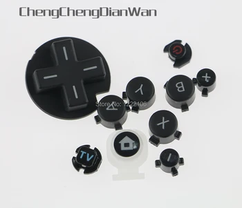 

ChengChengDianWan 2sets Plastic ON OFF Button Home + ABXY Button D-Pad For Wii U WIIU Game Pad Controller full buttons